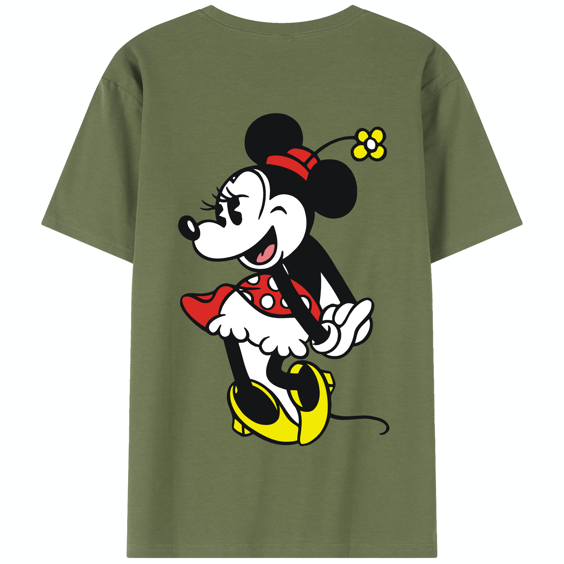 （画像用） ミッキーマウス Mickey Mouse 綿100％半袖Tシャツ（背面プリント）